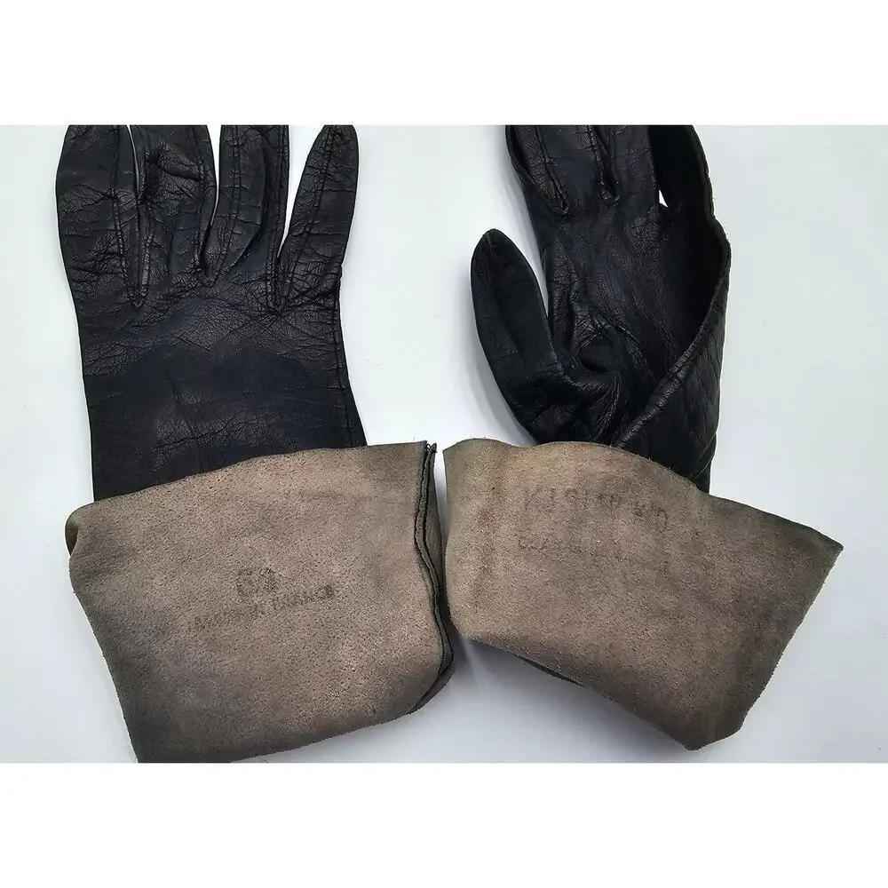 6 Pairs of Vintage Women's Gloves - Leather/Fabric Size 6/6.5/M - Picture 3 of 13
